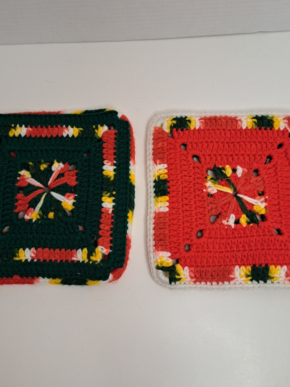 Home Made Vintage-Style Crochet Potholders/ Trivets and Table Centerpiece Mat